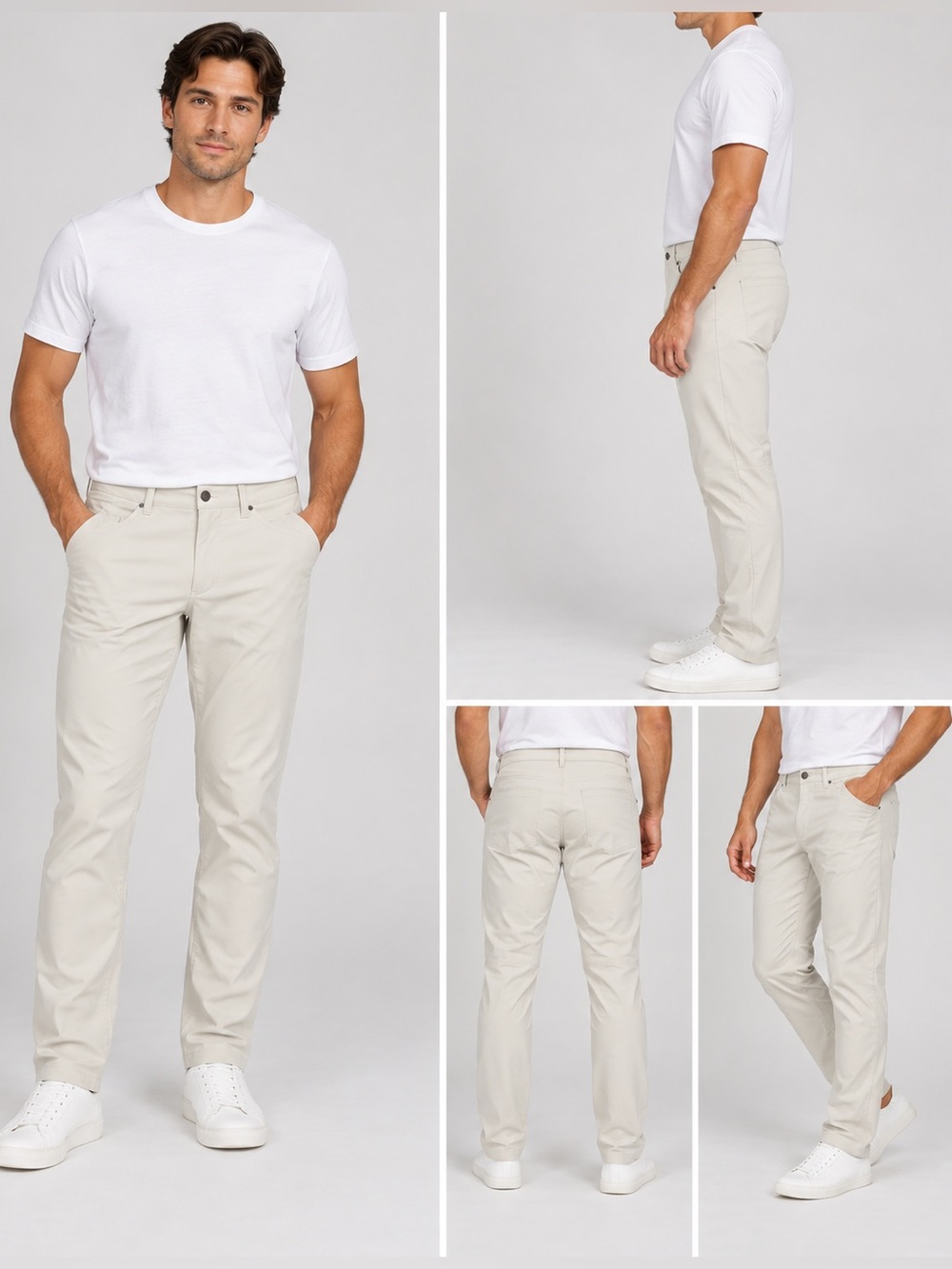 Lululemon Men’s 32 Cream 5 Pocket Stretch Pants